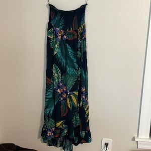 Patrons of Peace Sleeveless Tropical Maxi Dress Size Medium